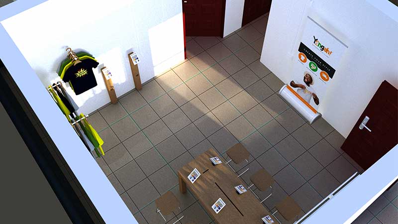 Victor Nwokoye 3D prototype for Yangah office remodel (fourth slide)