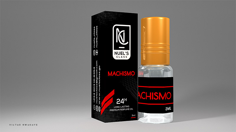 Victor Nwokoye 3D prototype design for a premium perfume brand (Nuels Class) - Machismo