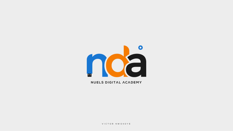 Victor Nwokoye logo design for Nuels Digital Academy