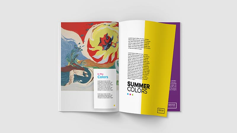 Victor Nwokoye open book design on Summer colors